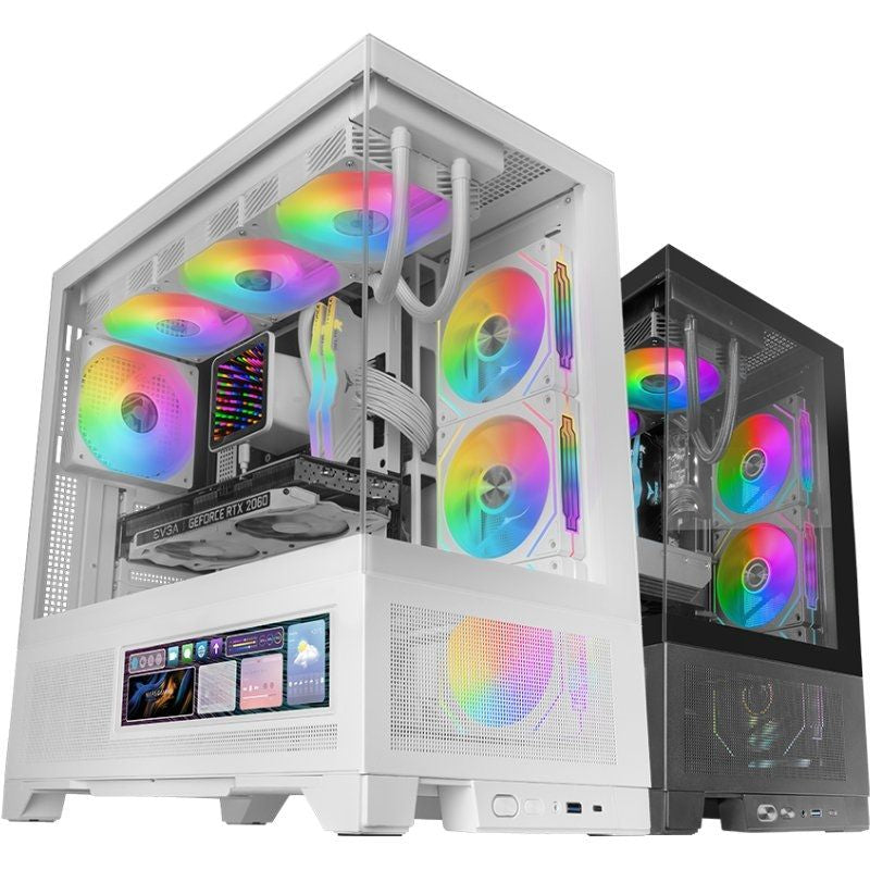 Caixa Gaming Semitower Mars Gaming Mc-lcdx / Branco