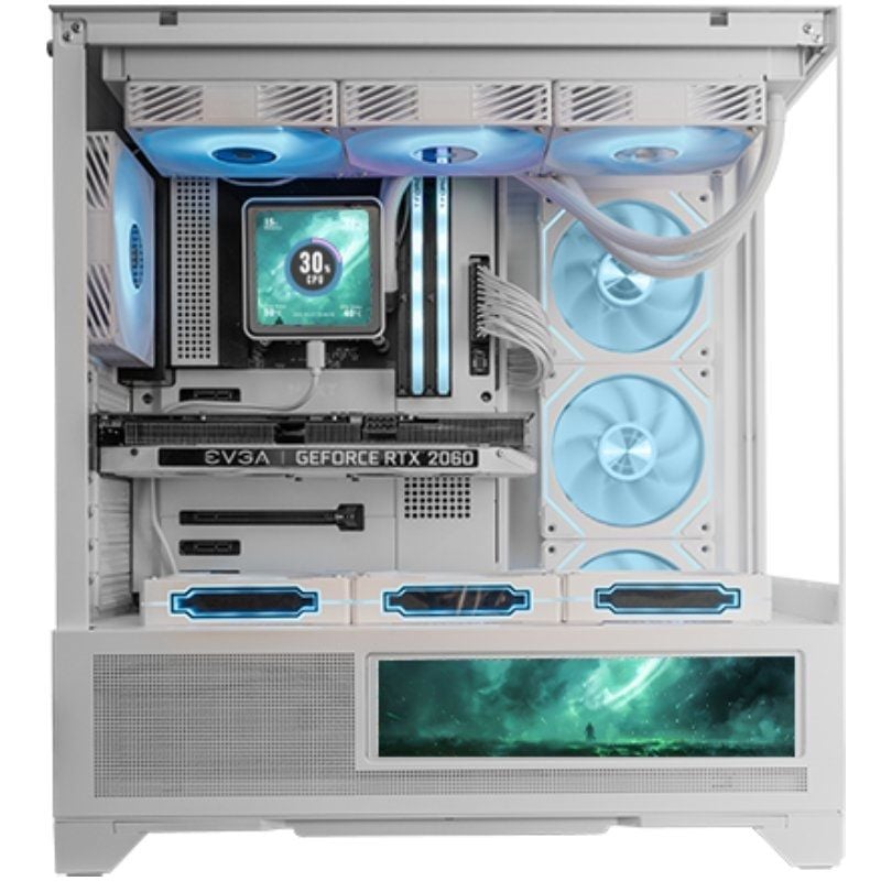 Caixa Gaming Semitower Mars Gaming Mc-lcdx / Branco