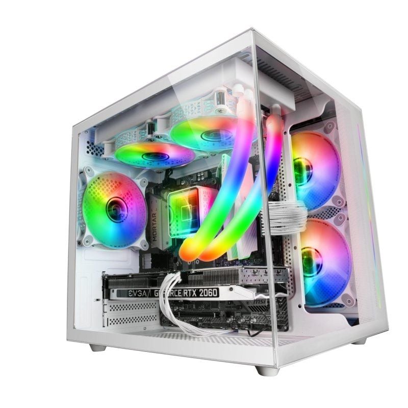 Caixa Mini Torre para Jogos Mars Gaming Mc-view / Branco