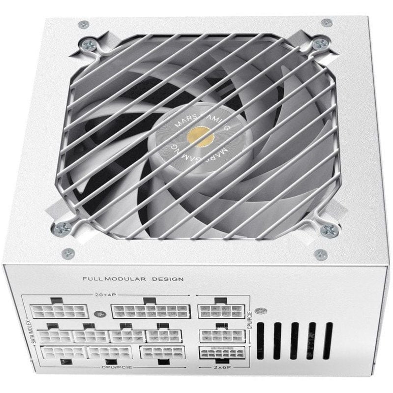 Fonte de Alimentação Mars Gaming MPB1000PSI / 1000W / Ventilador de 14cm / 80 Plus Gold / Branco