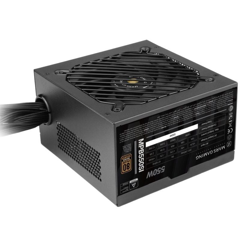 Fonte de Alimentação Mars Gaming MPB550SI / 550W / Ventilador de 12cm / 80 Plus Bronze