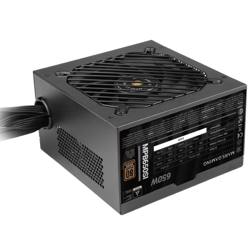 Fonte de Alimentação Mars Gaming MPB650SI / 650W / Ventilador de 12cm / 80 Plus Bronze