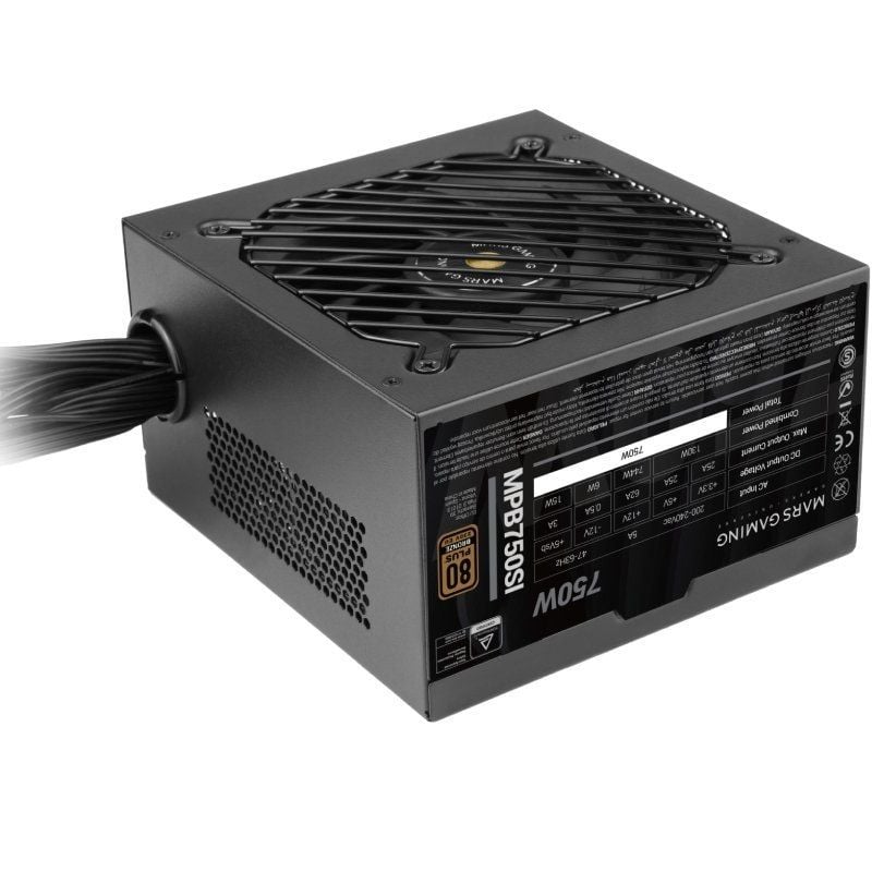 Fonte de Alimentação Mars Gaming MPB750SI / 750W / Ventilador de 12cm / 80 Plus Bronze