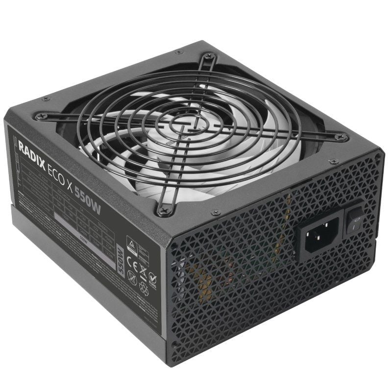 Fonte de Alimentação Tacens Radix Eco X 550 / 550W / Ventoinha de 14cm