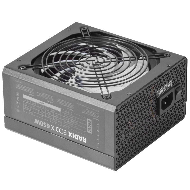Fonte de Alimentação Tacens Radix Eco X 650 / 650W / Ventoinha de 14cm