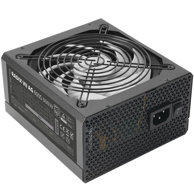 Fonte de Alimentação Tacens Radix VII AG 600S / 600W / Ventoinha de 14cm / 80 Plus Silver
