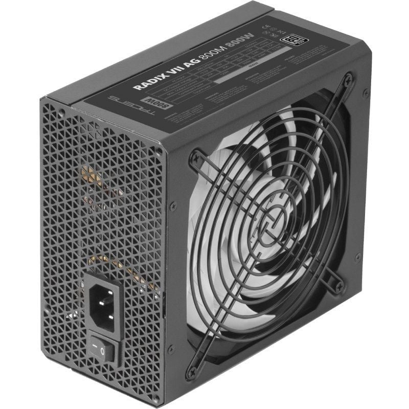 Fonte de Alimentação Tacens Radix VII AG 800M / 800W / Ventoinha de 14cm / 80 Plus Silver