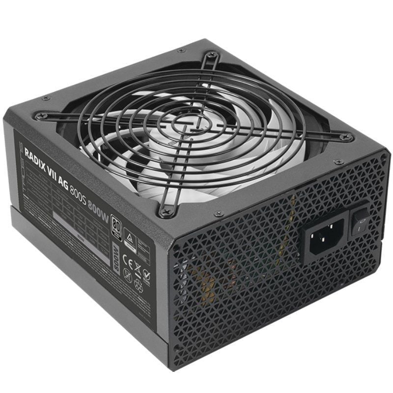 Fonte de Alimentação Tacens Radix VII AG 800S / 800W / Ventoinha de 14cm / 80 Plus Silver