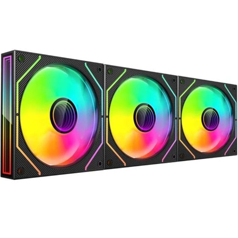 Pack 3 Ventoinhas Mars Gaming Mf-3dprokit / 12cm + HUB + Controlo Remoto / ARGB