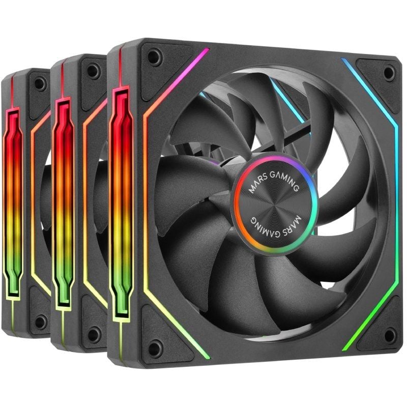 Pack 3 Ventoinhas Mars Gaming Mf-linkfinitykit2 / 12cm / ARGB