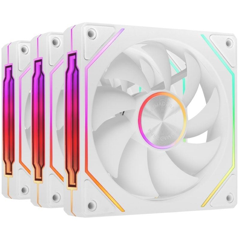 Pack 3 Ventoinhas Mars Gaming Mf-linkfinitykit2 / 12cm / ARGB / Branco