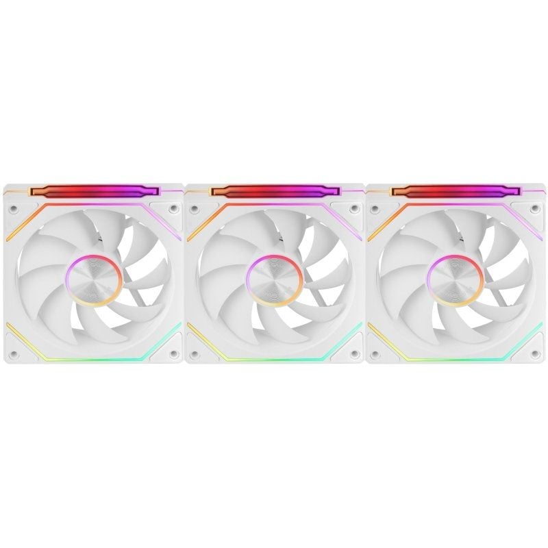 Pack 3 Ventoinhas Mars Gaming Mf-linkfinitykit2 / 12cm / ARGB / Branco