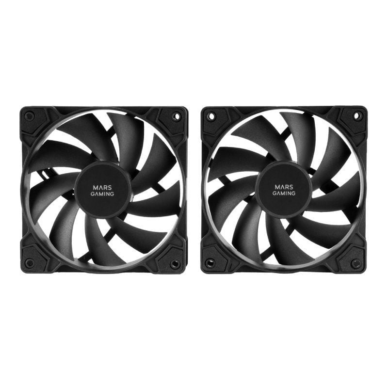 Conjunto de 2 Ventoinhas Mars Gaming Mf-pwmx2 / 12cm