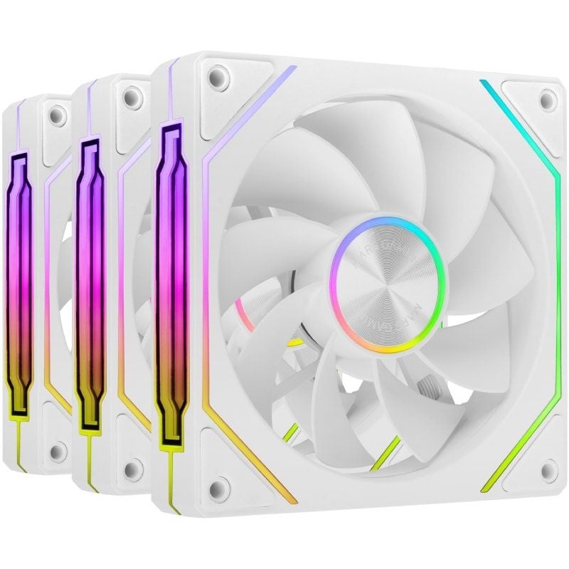 Pack 3 Ventoinhas Invertidas Mars Gaming Mf-linkfinitykit2r / 12cm / ARGB / Branco