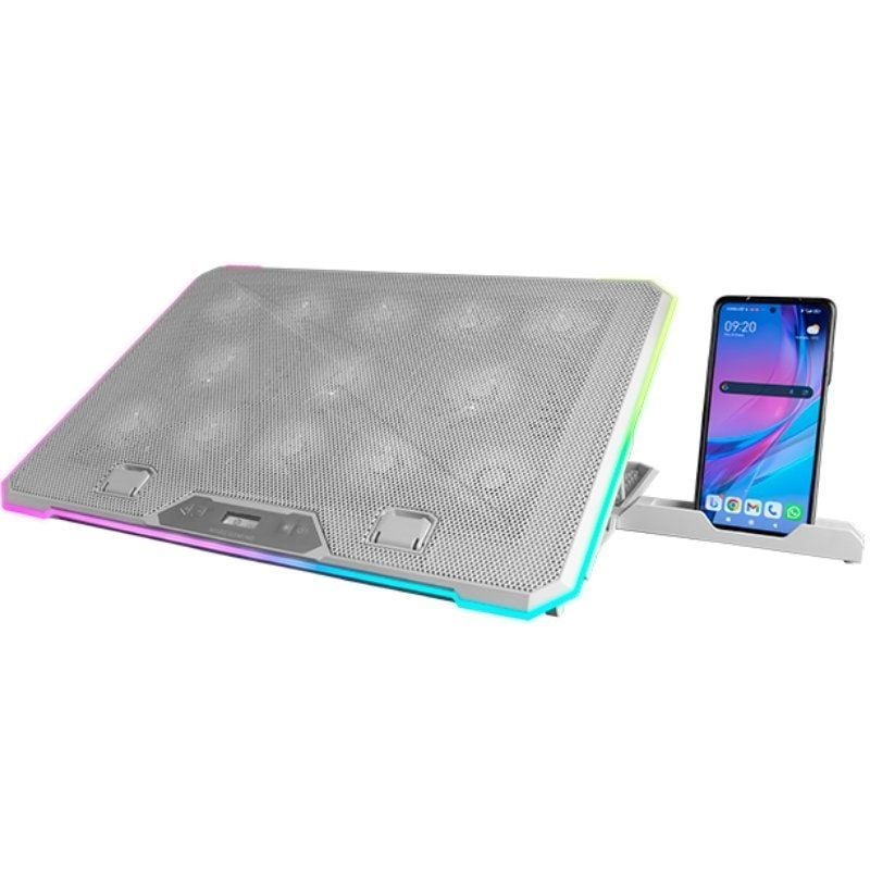Suporte de Arrefecimento Mars Gaming MNBC13 para Computadores Portáteis Até 17" / Iluminação LED