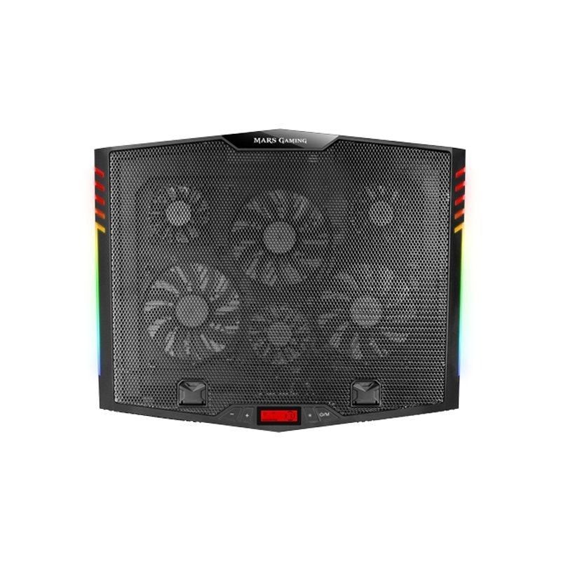 Suporte de Arrefecimento Mars Gaming MNBC5 para Computadores Portáteis Até 17,3" / Iluminação LED