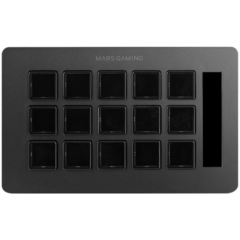 Stream Deck Slim Mars Gaming Msd-one / 15 Teclas LCD / Preto