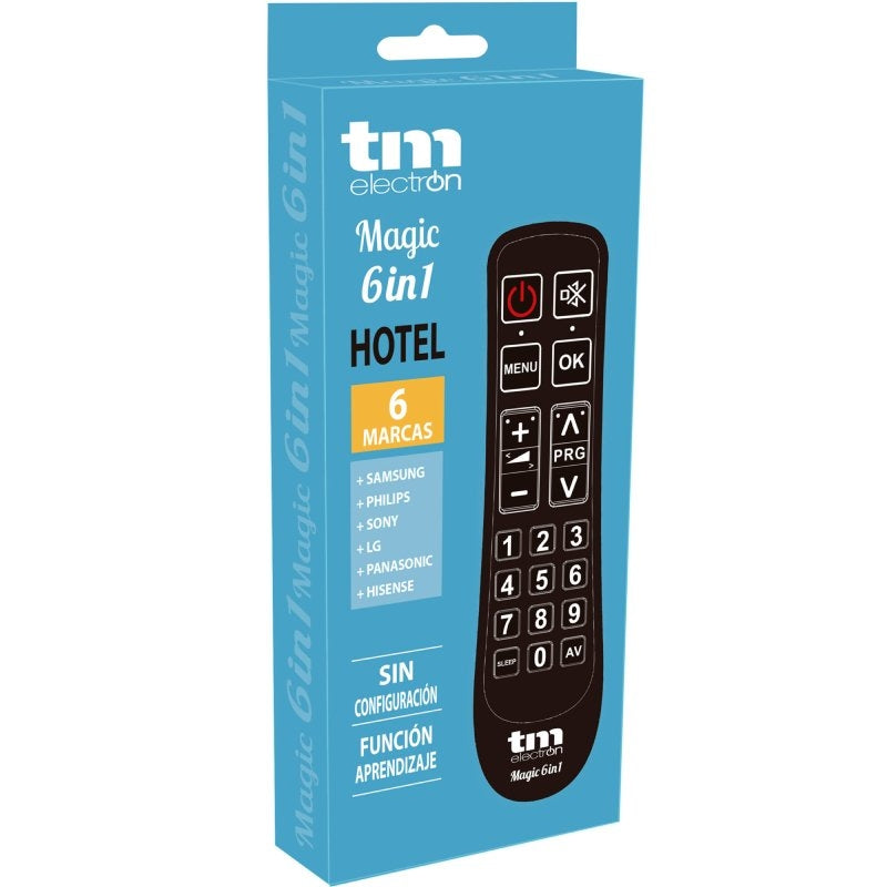 Controlo Remoto Universal Magic Hotel 6 em 1 para Televisores Samsung / LG / Sony / Panasonic / Phi…