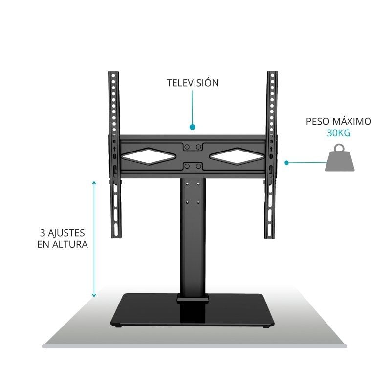 Suporte de Mesa TM Electron TMSLC419 para TV 32-50" / Até 30kg