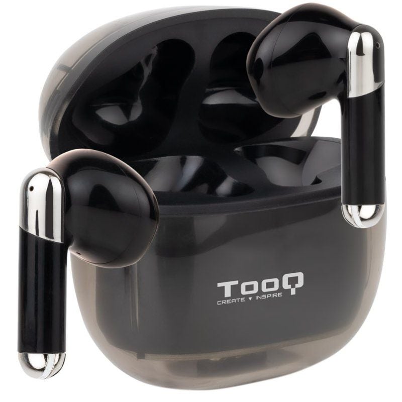 Auscultadores Bluetooth Tooq Onyx Tqbwh-0054b com Estojo de Carregamento / Autonomia 4h / Preto