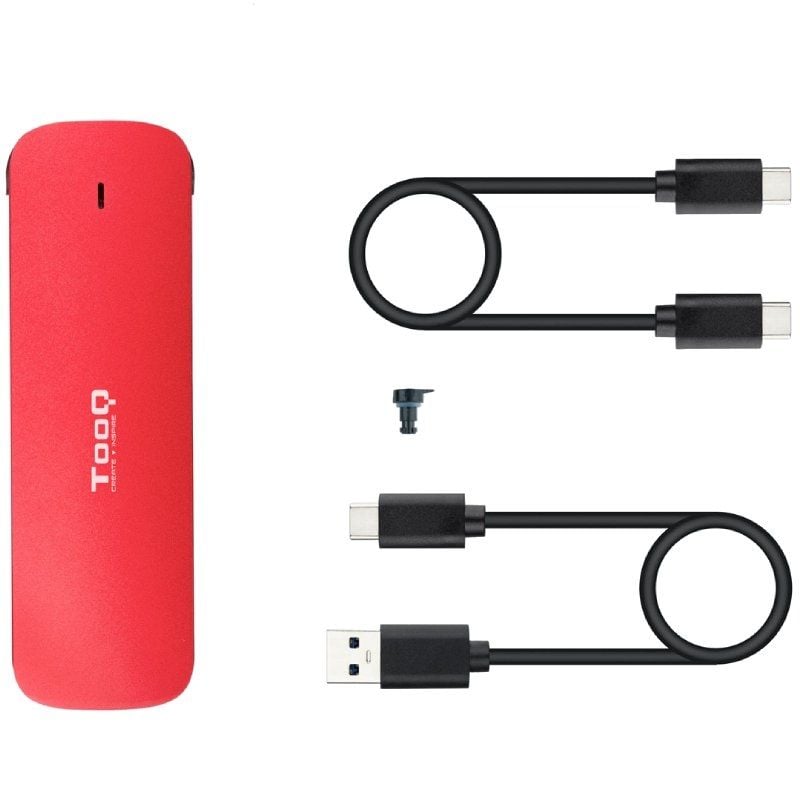 Tooq Tqe-2201r Compartimento Externo para SSD M.2 NVME / USB 3.1 Gen2 / sem Parafusos
