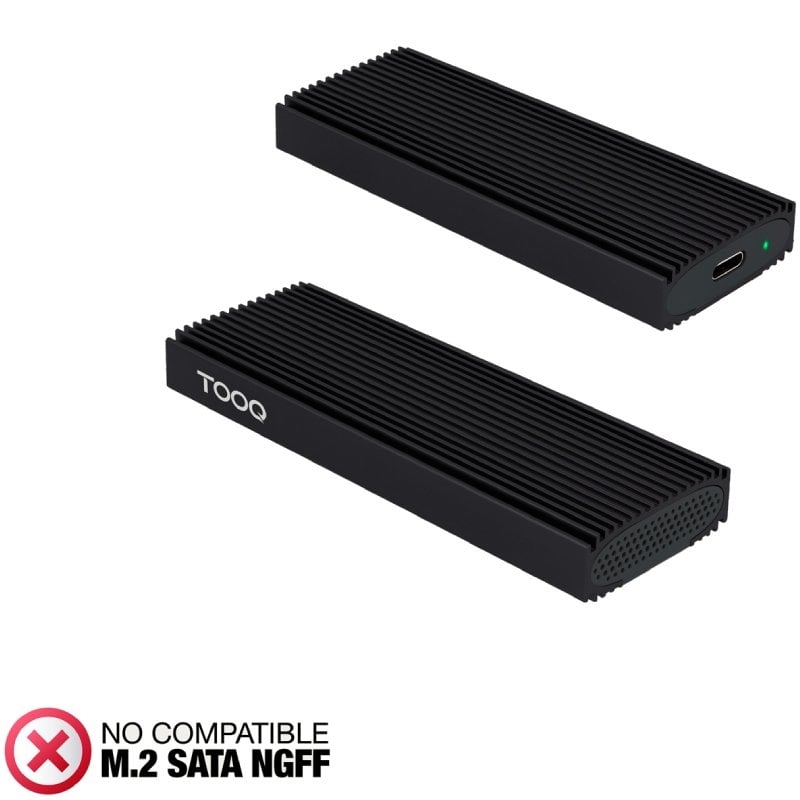 Caixa Externa para Disco SSD M.2 NVME Tooq Tqe-2230b / USB 3.1