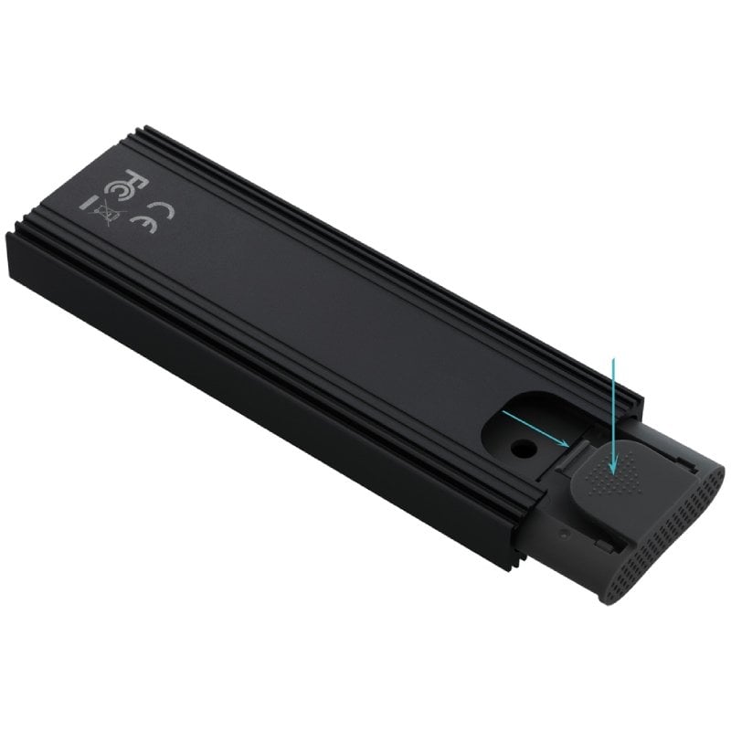 Caixa Externa para Disco SSD M.2 NVME Tooq Tqe-2230b / USB 3.1