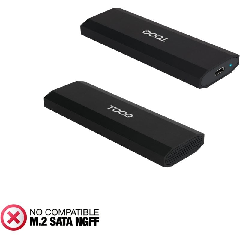 Caixa Externa para Disco SSD M.2 NVME Tooq Tqe-2231b / USB 3.1