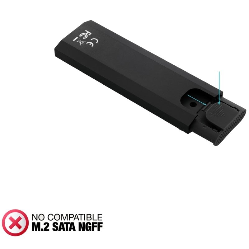 Caixa Externa para Disco SSD M.2 NVME Tooq Tqe-2231b / USB 3.1