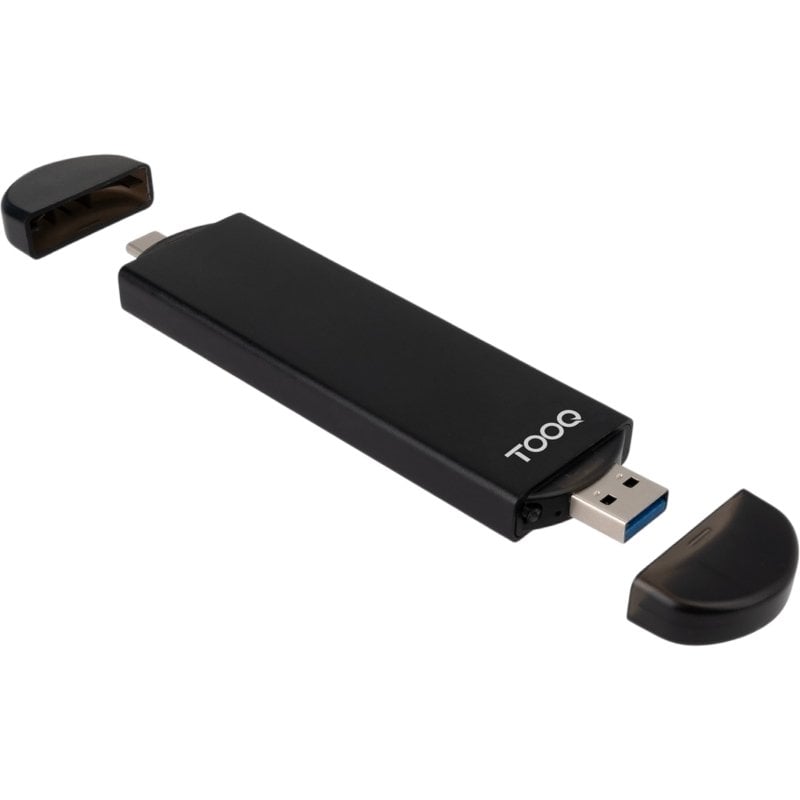 Caixa Externa para Disco SSD M.2 NVME Tooq Tqe-2240b / USB 3.0 / USB Tipo C 3.2 Gen2