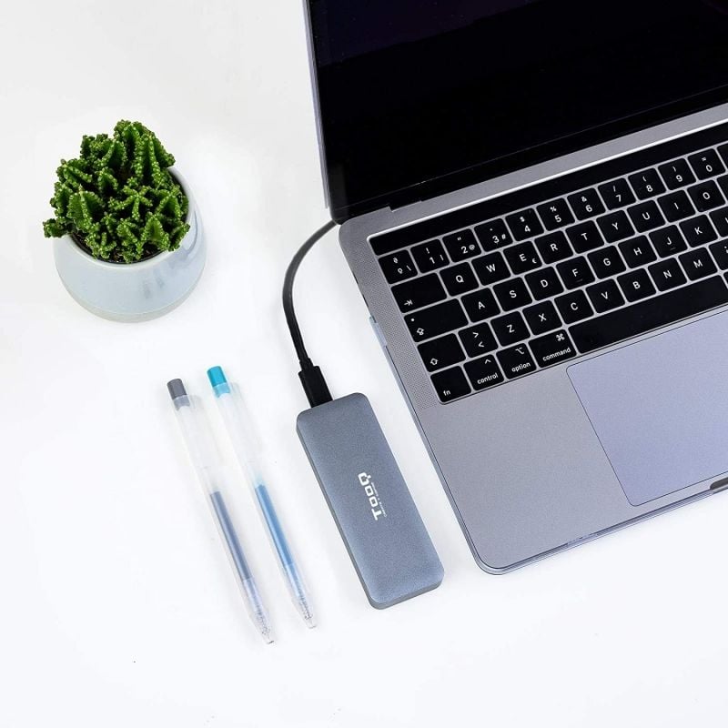 Tooq Tqe-2281g Caixa Externa para SSD M.2 SATA Tqe-2281g / USB 3.0 / sem Parafusos