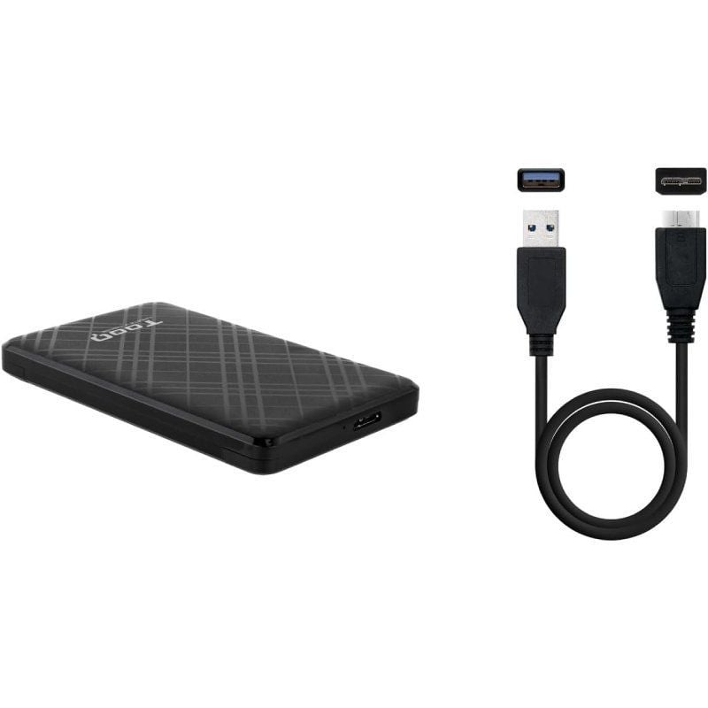 Tooq Tqe-2500b Caixa para Unidade de Disco Rígido Externa de 2,5" / USB 3.1 / sem Parafusos