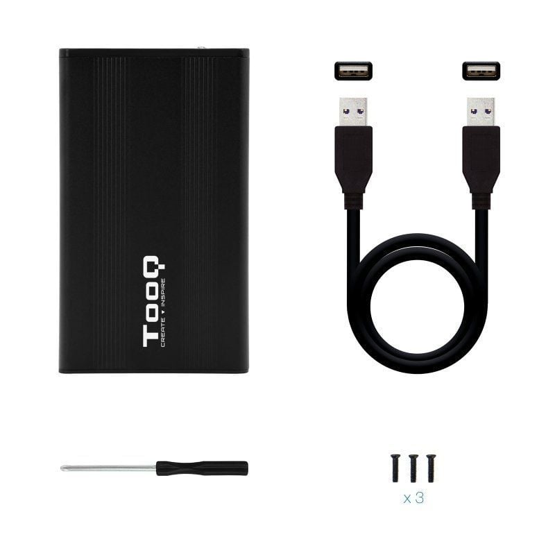 Tooq Tqe-2510b Caixa para Unidade de Disco Rígido Externa de 2,5" / USB 2.0