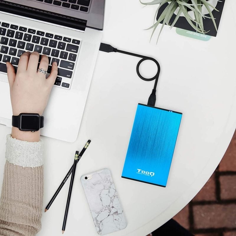 Tooq Tqe-2527bl Caixa para Unidade de Disco Rígido Externa de 2,5" / USB 3.1