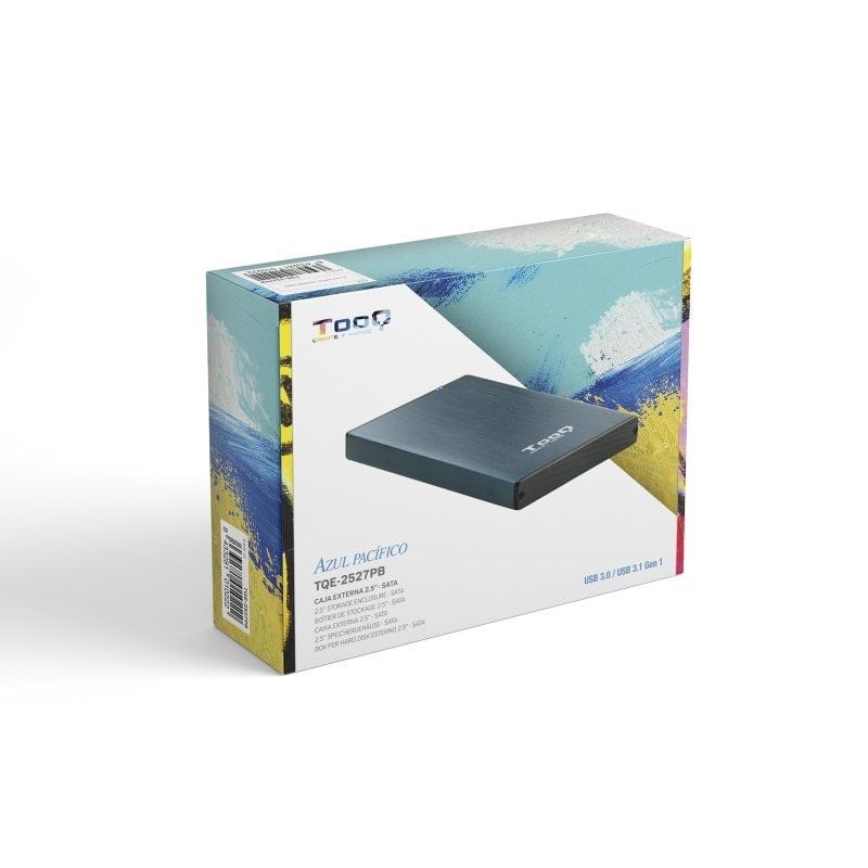 Tooq Tqe-2527pb Caixa para Unidade de Disco Rígido Externa de 2,5" / USB 3.1