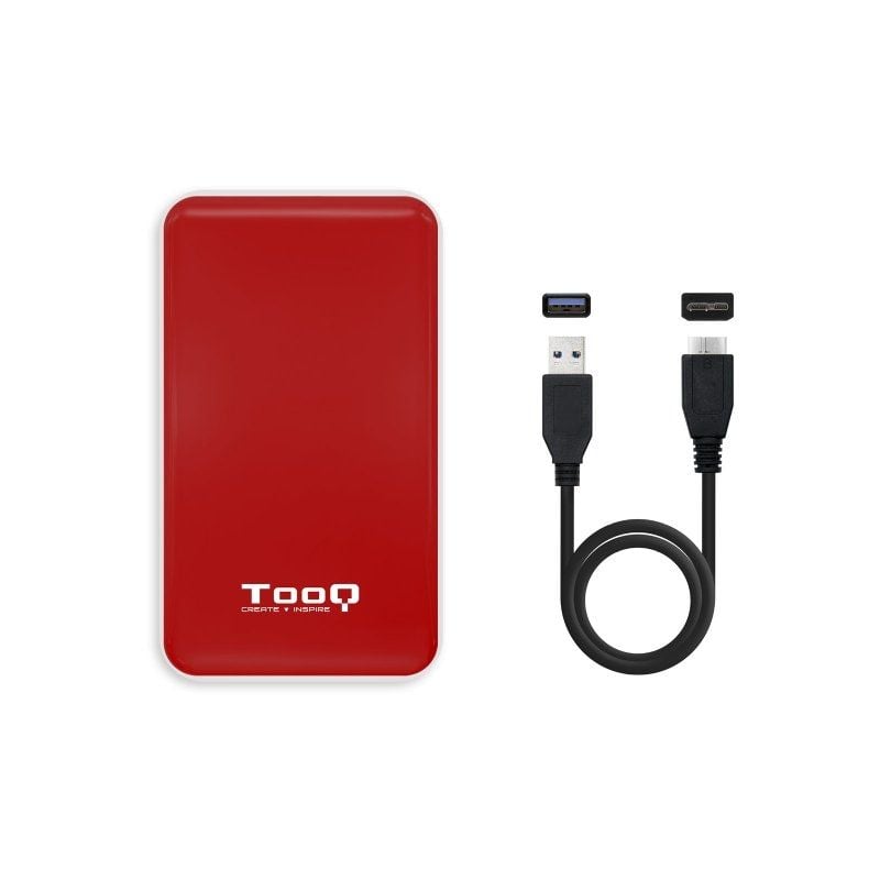 Tooq Tqe-2528r Caixa para Unidade de Disco Rígido Externa de 2,5" / USB 3.1 / sem Parafusos