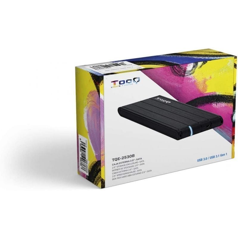 Tooq Tqe-2530b Caixa para Unidade de Disco Rígido Externa de 2,5" / USB 3.1