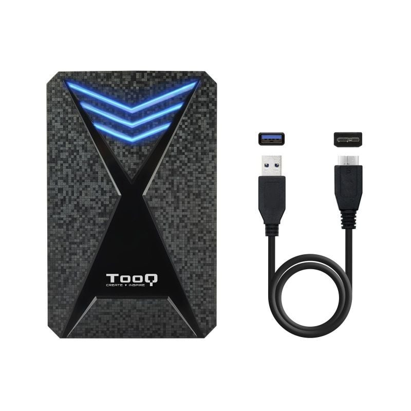 Tooq Tqe-2550bl Caixa para Unidade de Disco Rígido Externa para Jogos de 2,5" / USB 3.1 / sem Paraf…