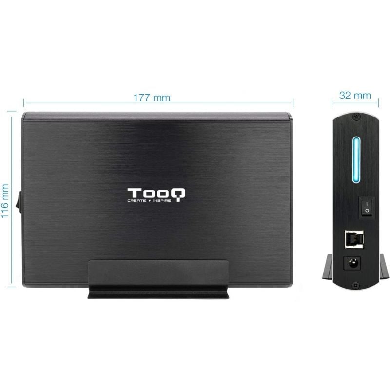 Tooq Tqe-3531b Caixa para Unidade de Disco Rígido Externa de 3,5" / USB 2.0