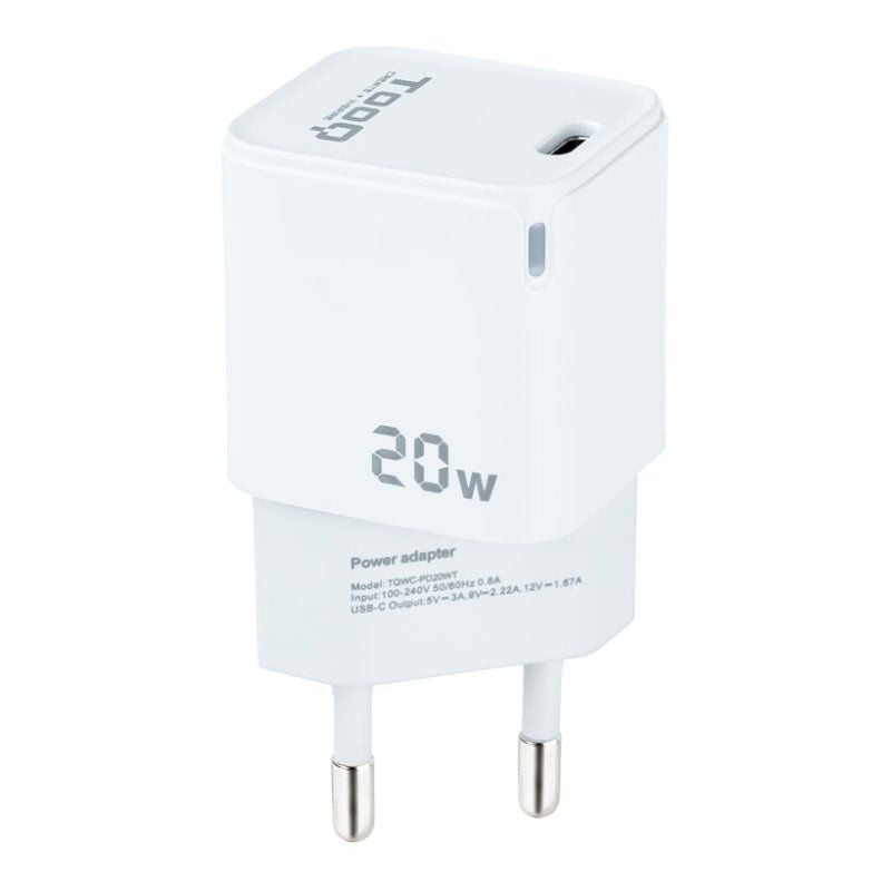 Carregador de Parede Tooq Tqwc-pd20wt / 1xusb Type-c / 20W / Branco