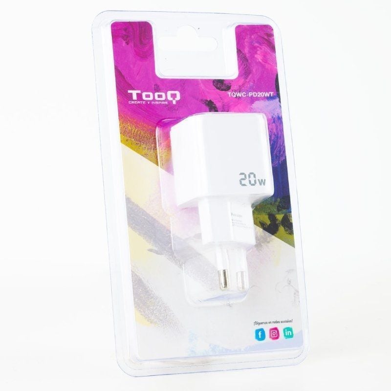 Carregador de Parede Tooq Tqwc-pd20wt / 1xusb Type-c / 20W / Branco