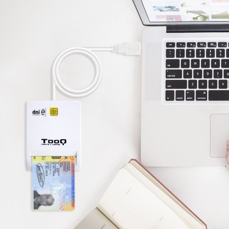 Leitor de Cartão de Cidadão Tooq Tqr-210w / USB 2.0 / Branco