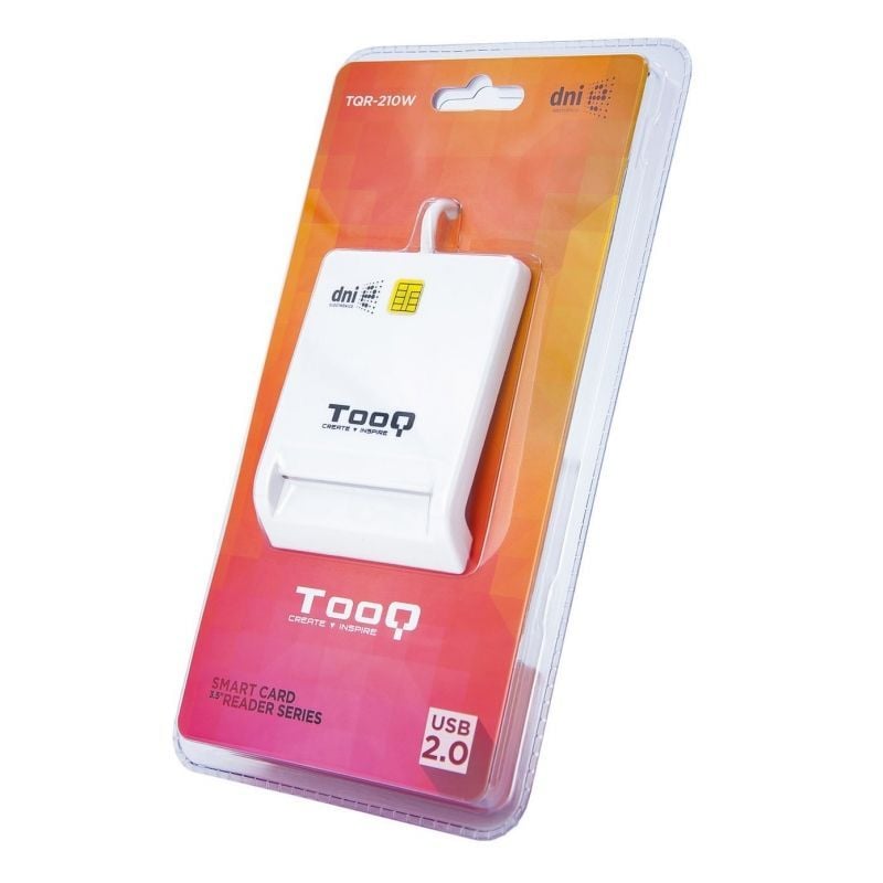 Leitor de Cartão de Cidadão Tooq Tqr-210w / USB 2.0 / Branco