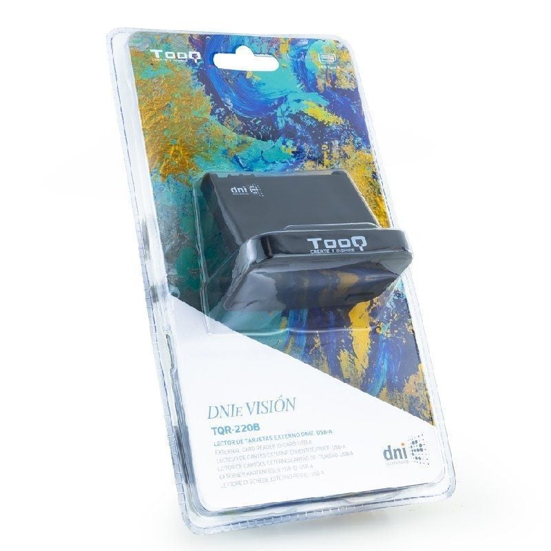 Leitor de Cartão de Cidadão Tooq Tqr-220b / USB 2.0 / Preto