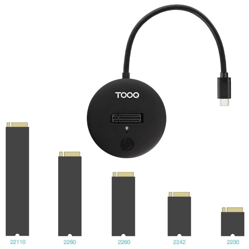 Estação de Ligação para SSD M.2 SATA / NVME Tooq Tqds-100b
