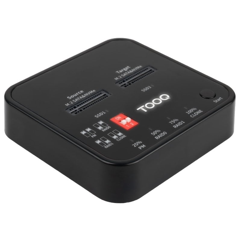 Estação de Ligação para SSD M.2 SATA / NVME Tooq Tqds-201b