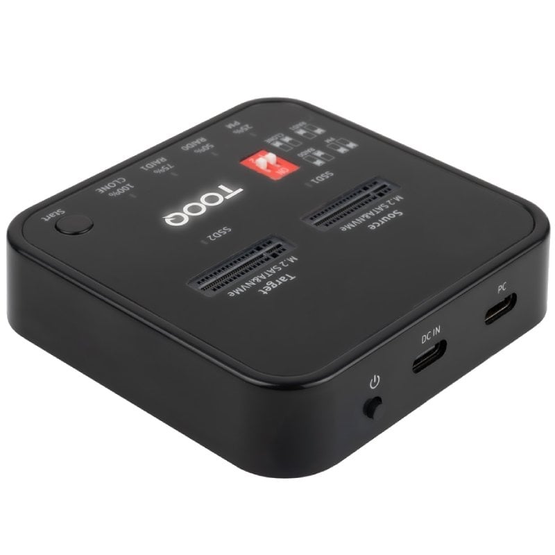 Estação de Ligação para SSD M.2 SATA / NVME Tooq Tqds-201b