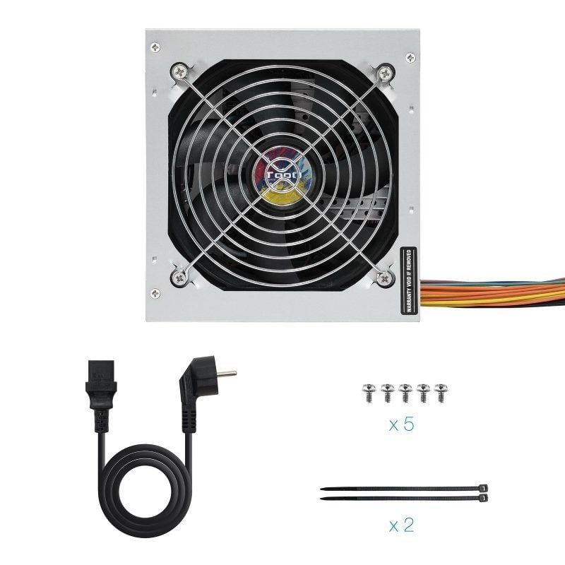 Fonte de Alimentação Tooq Tqapolo-500sp / 500W / Ventilador de 12cm