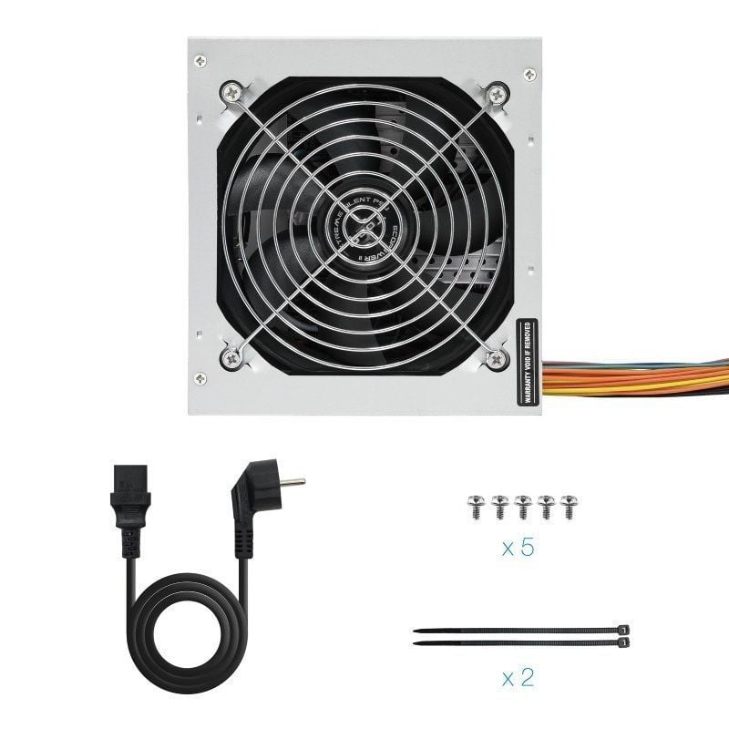 Fonte de Alimentação Tooq Tqep-500s-int / 500W / Ventilador de 12cm