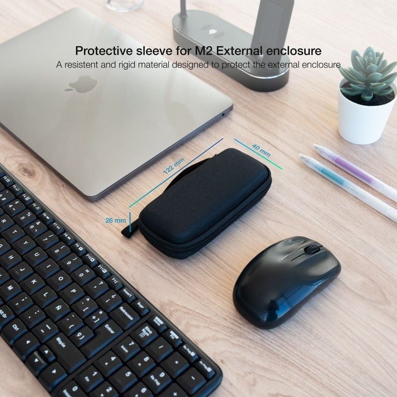 Estojo para Unidade de Disco Externa Tooq Tqbc-m201b M2 / Preto